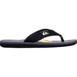 Quiksilver Męskie japonki Molokai Layback Grey / Black / Blue AQYL100784-XSKB (rozmiar 41). Szare klapki męskie Quiksilver, bez wzorów. W wyprzedaży za 73,00 zł.