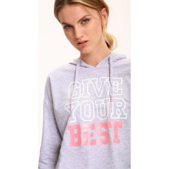 Bluzy damskie: BLUZA NIEROZPINANA DAMSKA Z NADRUKIEM