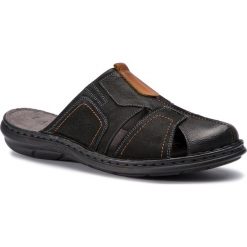 Klapki LASOCKI FOR MEN - MI07-A426-A282-23 Black. Czarne klapki męskie Lasocki For Men, bez wzorów, ze skóry. Za 119,99 zł.
