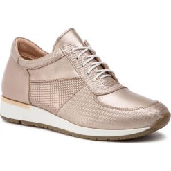 Sneakersy OLEKSY - 375/45/46/51 Złoty. Żółte półbuty damskie Oleksy, ze skóry. W wyprzedaży za 219,00 zł.