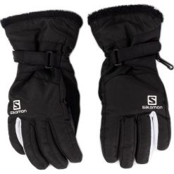 Rękawice narciarskie SALOMON - Insulated Gloves Gants L40424200 Black. Czarne rękawiczki damskie Salomon, z poliesteru. W wyprzedaży za 169,00 zł.