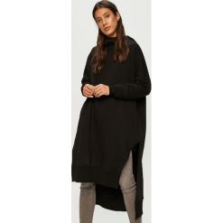 Answear - Bluza Answear Lab. Czarne bluzy damskie ANSWEAR, s, bez wzorów, z elastanu, bez rękawów, z kapturem. Za 169,90 zł.