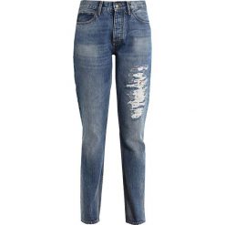 Jeansy damskie: Monkee Genes REBECCA Jeansy Slim Fit dark busted hem