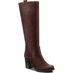 Kozaki EVA MINGE - Novia 2A 17SM1372209EF 434. Czerwone buty zimowe damskie Eva Minge, z nubiku, na obcasie. W wyprzedaży za 329,00 zł.