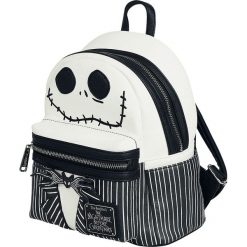 Plecaki damskie: Miasteczko Halloween Jack Skelington Plecak czarny/biały