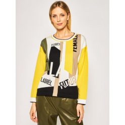 Sweter Laurèl 21028. Żółte swetry damskie Laurèl, l, bez wzorów, z bawełny, klasyczne, bez rękawów, bez kaptura. W wyprzedaży za 659,00 zł.
