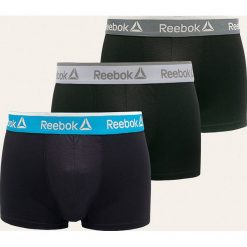 Reebok - Bokserki (3 pack). Czarne bokserki męskie Reebok, bez wzorów, z elastanu. Za 149,90 zł.