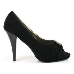Vices peep toe szpilki zamsz sexy. Czarne szpilki vices, z zamszu, z otwartym noskiem. W wyprzedaży za 10,35 zł.