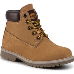 Trapery DOCKERS - 43RN702-300910 Nubuck Golden Tan. Pomarańczowe śniegowce chłopięce DOCKERS, bez zapięcia. W wyprzedaży za 199,00 zł.