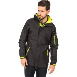 Kurtki sportowe męskie: ELBRUS Męska Kurtka Messyn Black/Yellow Green r. XL
