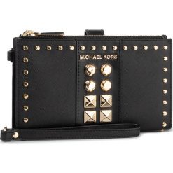 Duży Portfel Damski MICHAEL MICHAEL KORS - Jet Set 34F9GJ6W3L Black. Czarne portfele damskie MICHAEL Michael Kors, bez wzorów, ze skóry. Za 669,00 zł.