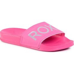 Klapki ROXY - ARGL100287 Pip. Różowe sandały dziewczęce Roxy, ze skóry ekologicznej, bez zapięcia. W wyprzedaży za 99,00 zł.
