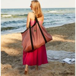 Ogromna torba plażowa MAXI Mana Mana. Torby damskie plażowe Pakamera, bez wzorów, wakacyjne, na ramię, bez dodatków. Za 180,00 zł.