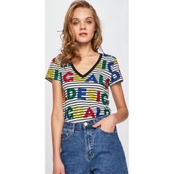 Desigual - Top. Białe topy damskie marki Desigual, s, z bawełny. Za 149,90 zł.