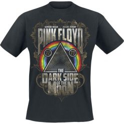 T-shirty męskie z nadrukiem: Pink Floyd Dark Side – Gold Leaves T-Shirt czarny