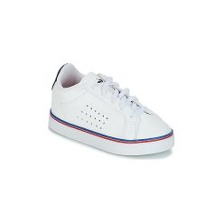 Buty Dziecko Le Coq Sportif COURTACE INF SPORT. Białe trampki dziewczęce le coq sportif, bez wzorów, bez zapięcia. Za 159,20 zł.