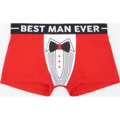 Bokserki męskie: Bokserki best man ever – Czerwony