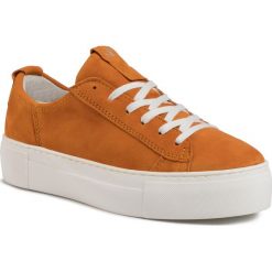 Sneakersy S.OLIVER - 5-23629-33 Orange 606. Pomarańczowe półbuty damskie S.Oliver, na co dzień, bez wzorów, ze skóry, bez obcasa, bez zapięcia. W wyprzedaży za 199,00 zł.