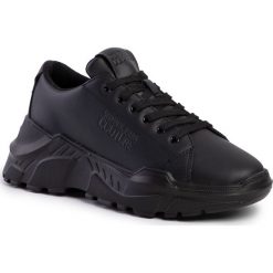 Sneakersy VERSACE JEANS COUTURE - E0YUBSC1 71237 899. Czarne sneakersy męskie Versace Jeans Couture, na co dzień, bez wzorów, z jeansu, bez zapięcia. Za 799,00 zł.