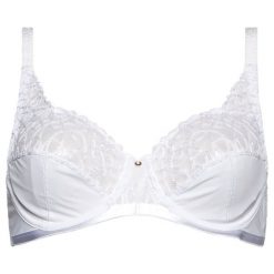 Biustonosz z fiszbiną Triumph Delicate Design 10202129. Czarne biustonosze Triumph, bez wzorów, z elastanu. Za 129,00 zł.