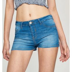 Szorty mid waist - Niebieski. Niebieskie szorty damskie Sinsay, xs. W wyprzedaży za 19,99 zł.