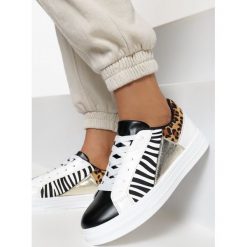 Biało-Czarne Sneakersy Echithera. Białe sneakersy damskie Born2be. Za 99,99 zł.