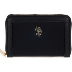 U.S. POLO ASSN. portfel damski New Houston czarny. Czarne portfele damskie U.S. Polo Assn., bez wzorów. Za 189,00 zł.