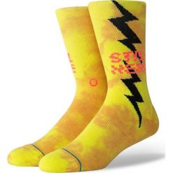 Stance Still Here Skarpetki Żółty. Żółte skarpetki męskie Stance, bez wzorów, z elastanu. Za 76,95 zł.