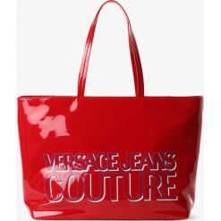Versace Jeans - Damska torba shopper, czerwony. Czerwone torby damskie na zakupy Versace Jeans, z nadrukiem, z jeansu, z nadrukiem, bez dodatków. Za 589,95 zł.