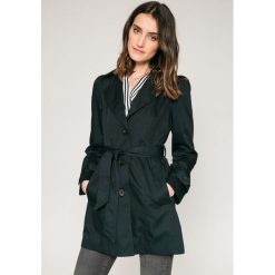 Vero Moda - Płaszcz. Niebieskie płaszcze damskie marki Vero Moda, s, w paski, z bawełny. W wyprzedaży za 99,90 zł.