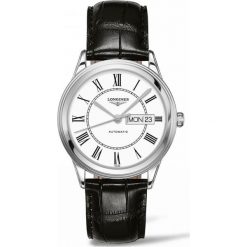 LONGINES Flagship L4.899.4.21.2. Szare zegarki męskie LONGINES, ze stali. Za 6640,00 zł.