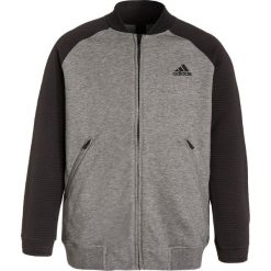 Adidas Performance Bluza rozpinana core heather/black. Szare bluzy dziewczęce adidas Performance, z bawełny. W wyprzedaży za 139,30 zł.