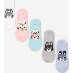 5-pack Mix Kolorów Skarpety Ariene. Szare skarpetki damskie Born2be, bez wzorów. W wyprzedaży za 29,99 zł.
