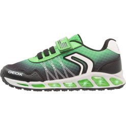 Geox SHUTTLE BOY Tenisówki i Trampki black/green. Czarne trampki chłopięce Geox, z materiału. Za 289,00 zł.