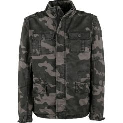 Brandit Britannia Kurtka kamuflaż (Dark Camo). Zielone kurtki męskie marki Brandit, l, z aplikacjami. Za 121,90 zł.