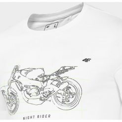 T-shirt męski. T-shirty męskie s, z nadrukiem, z bawełny, eleganckie, bez kołnierzyka. Za 49,99 zł.