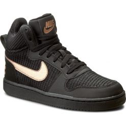 Buty NIKE - W Nike Court Borough Mid Prem 844907 002 Black/Mtlc Red Bronze/Black. Czarne półbuty damskie Nike, na co dzień, bez wzorów, ze skóry ekologicznej, bez obcasa, na płaskiej podeszwie, bez zapięcia. W wyprzedaży za 239,00 zł.