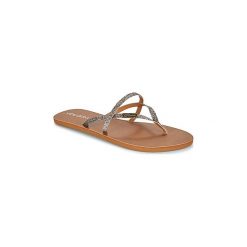 Japonki Volcom ALL NIGHT LONG. Szare klapki damskie Volcom, bez wzorów, bez obcasa. W wyprzedaży za 143,20 zł.