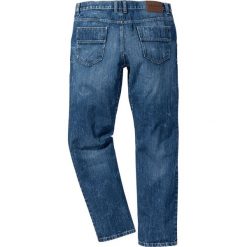 Dżinsy z wzmocnionym krokiem STRAIGHT bonprix niebieski. Niebieskie jeansy męskie bonprix, na co dzień, m, bez wzorów, z jeansu, klasyczne. Za 129,99 zł.
