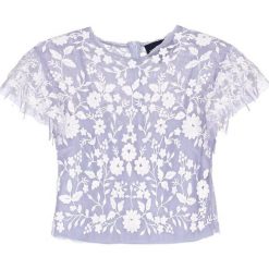 Bluzki asymetryczne: Needle & Thread MEADOW Bluzka dust blue/ecru