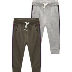Spodnie chłopięce: Next 2 PACK JOGGERS Spodnie treningowe grey/khaki