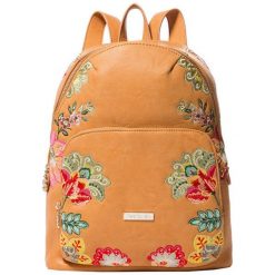 Desigual Plecak Bols Summer Caribou Lima Camel 19Saxpe3 6011. Brązowe plecaki damskie marki Desigual, z haftami. Za 369,00 zł.