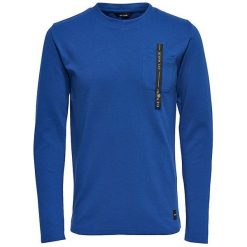 Only&Sons Męska Sweter Saul Kieszeni Sodalime Niebieski Ls (Rozmiar M). Niebieskie swetry męskie marki Only&Sons, m, bez wzorów, eleganckie, bez kołnierzyka, bez kaptura. W wyprzedaży za 57,00 zł.