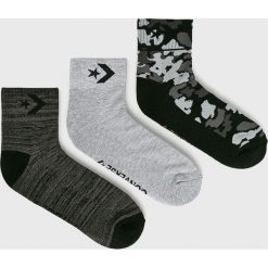 Converse - Skarpety (3-pack). Czarne skarpetki męskie marki Converse, bez wzorów, z elastanu. W wyprzedaży za 34,90 zł.
