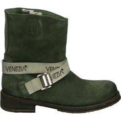 Botki - B532 SER ROBI. Szare botki damskie marki Venezia, ze skóry. Za 449,00 zł.