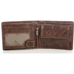 Skórzany portfel męski Wild things Only GA186 czarny - Czarny. Czarne portfele męskie Wild, bez wzorów, ze skóry. Za 69,99 zł.
