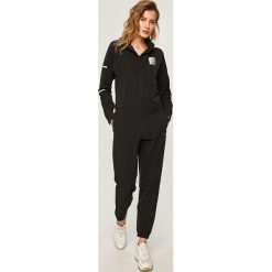 Calvin Klein Performance - Kombinezon. Czarne kombinezony damskie Calvin Klein Performance, na co dzień, s, bez wzorów, z elastanu, casualowe, bez kołnierzyka, z długim rękawem, długie. Za 1199,00 zł.