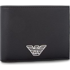 Duży Portfel Męski EMPORIO ARMANI - Y4R165 YLA0E 81072 Black. Czarne portfele męskie Emporio Armani, ze skóry ekologicznej. Za 389,00 zł.