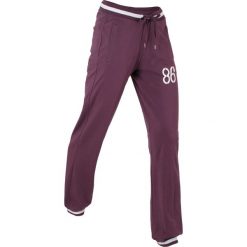 Spodnie sportowe, długie bonprix czarny bez. Fioletowe spodnie damskie bonprix, w paski, długie. Za 69,99 zł.