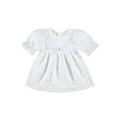 Sukienki niemowlęce: CARLINA Girls Mini Sukienka do chrztu kolor biały